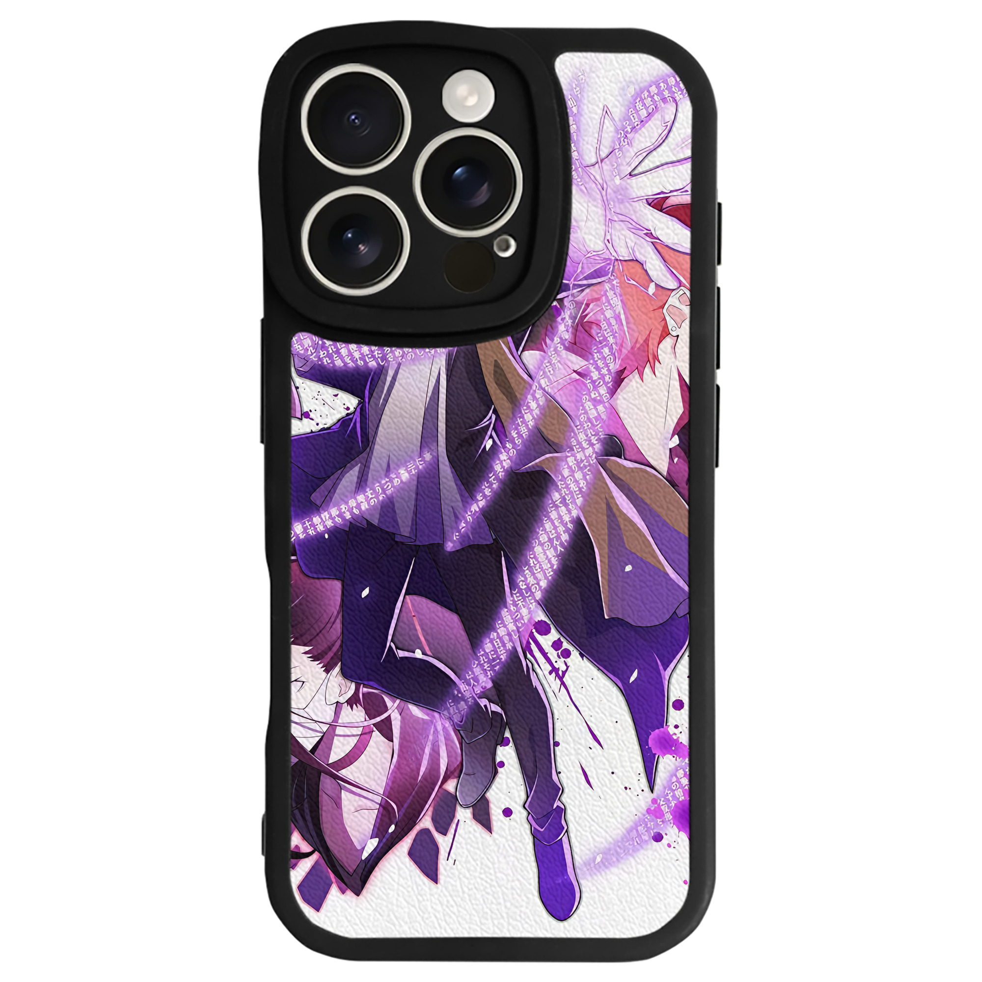 （画像用） 文豪ストレイドッグス Bungo Stray Dogs 【iPhone 16シリーズ対応】シリコンスマホケース（レザー調） 材質：シリコン